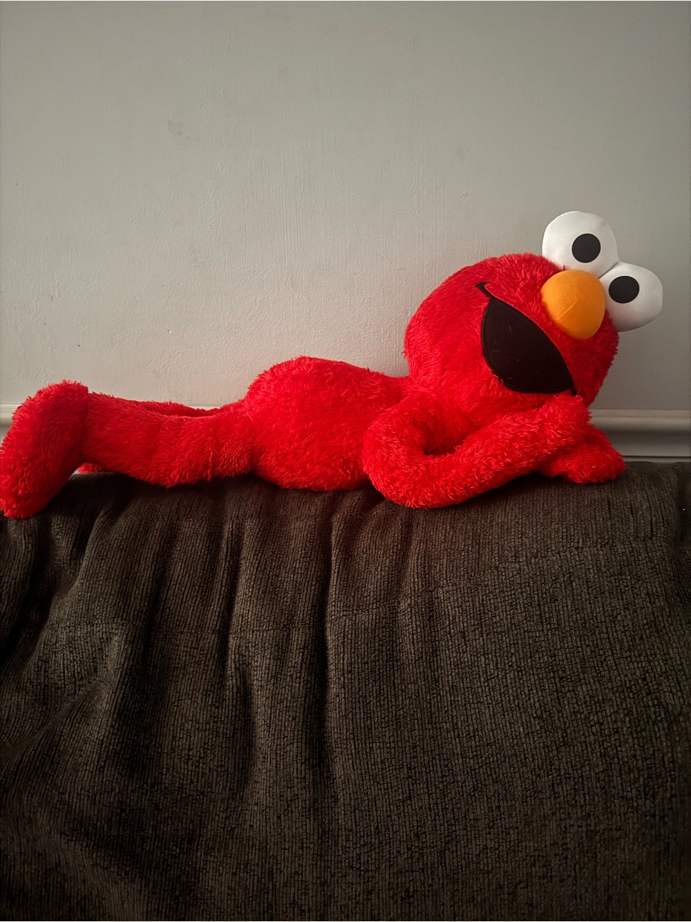 Sesame Street Elmo Plush Red with Orange Nose and White Eyes